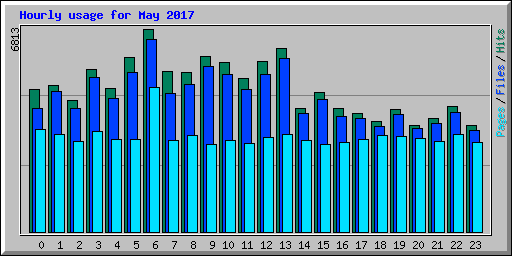 Hourly usage for May 2017